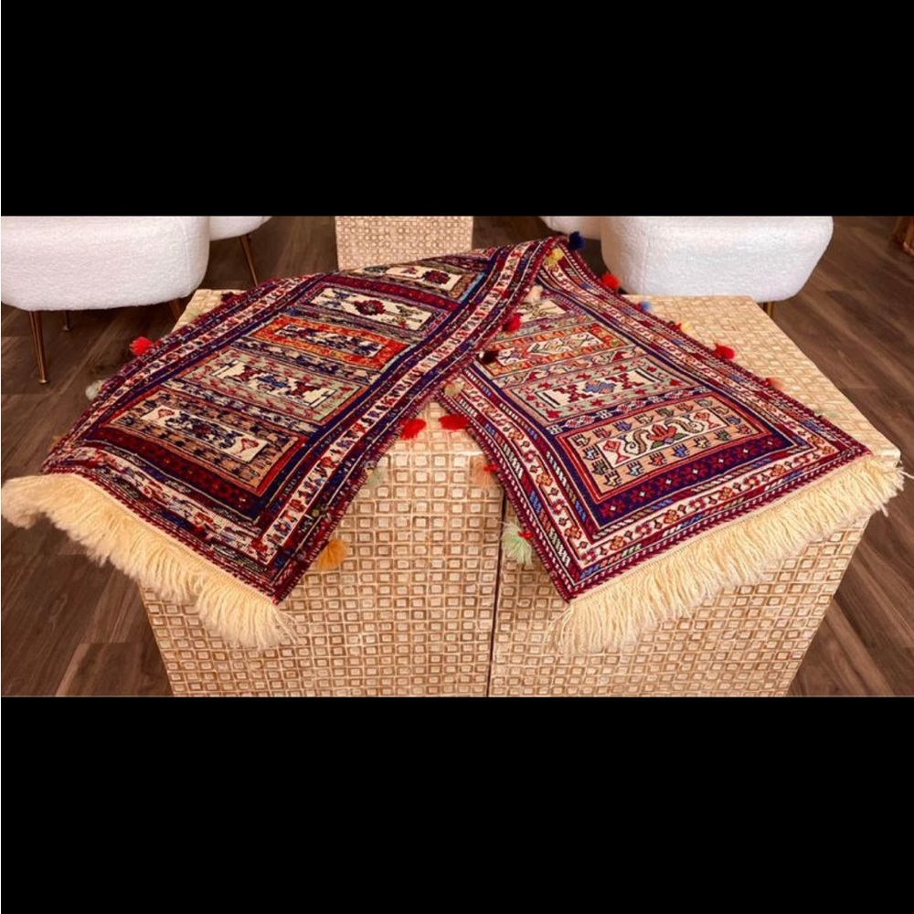Persian Handmade klim (runner) ‏ (124*37 CM) (48.8*14.5 inch) (4.06 X 1.2 Feet)